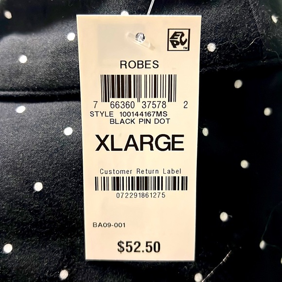 Women's Cotton Printed Short Wrap Robe, Created for Macy's-NWT - Picture 4 of 5